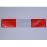 Barrier and Fence Strips - Red White Replacement Reflective Fence Strips For Barriers